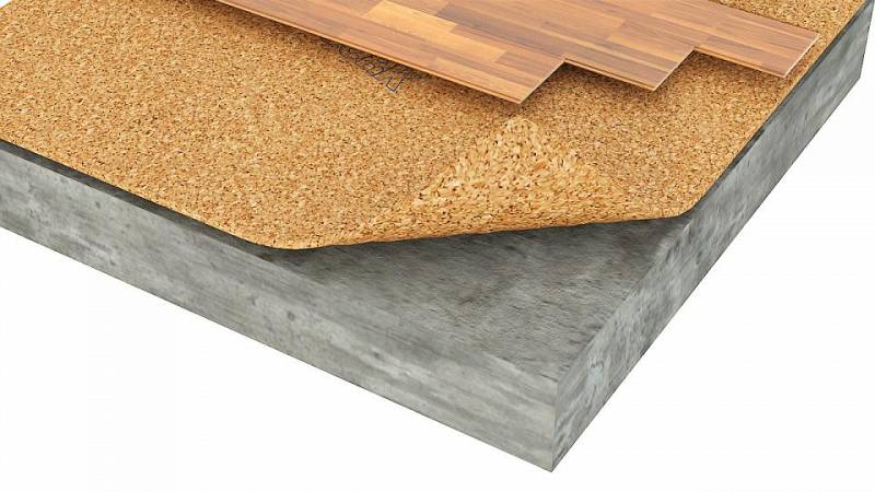 Acoustic Cork Underlay Ecofloors, Cork Underlay For Laminate Flooring